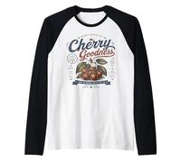 Momenti di Dolcezza con Le Ciliegie della Natura Maglia con Maniche Raglan