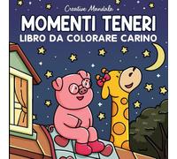 Momenti teneri: Libro da colorare carino per adulti e bambini, con scene rilassanti, simpatiche e romantiche di adorabili coppie di animali