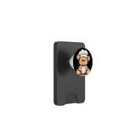 Momento accogliente in cucina con uno chef orsacchiotto PopSockets PopWallet per MagSafe