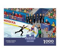 Momento di fallimento nel pattinaggio artistico Puzzle in Legno Impermeabile DIY Puzzles Da 1000 Pezzi Regali Per Adulti Impossibili Giochi Di Impegnativi