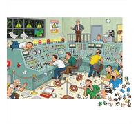 Momento di svago nella sala di controllo della centrale nucleare Puzzle in Legno Impermeabile DIY Puzzles Da 1000 Pezzi Regali Per Adulti Divertenti Per Decorazioni Domestiche