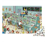 Momento di svago nella sala di controllo della centrale nucleare Puzzle in Legno Impermeabile DIY Puzzles Da 1000 Pezzi Regali Per Adulti Colorati Giochi Di Impegnativi