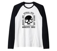 Momento Mori for Light Philosophy Messaggio Maglia con Maniche Raglan