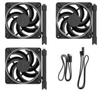 Ventola Fractal Design Momentum 12 RGB da 120 mm e 2200 giri/min con FDB, confezione da 3