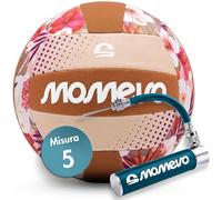 Momevo BeachBuddy - Palla in neoprene per bambini dai 2 anni in su, morbida palla per bambini, per esterni, Hawaii, misura 5 (Ø 22 cm), con pompa