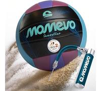Momevo Sunsetter Pallone Pallavolo - Pallone Beach Volley, confermato DVV, misura ufficiale 5, superficie morbida in poliuretano, ideale come regalo (Palm Purple, Con Pompa Per Palloni)