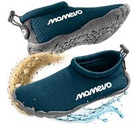 Momevo WaterMates - Ciabatte da bagno per uomo e donna, leggere, antiscivolo, con punta larga, ad asciugatura rapida, per spiaggia, piscina e mare, blu oceano, 44 EU Larga