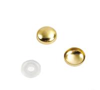Momfin Coperture decorative della vite dello specchio, per il metallo | Copertura per vite a specchio, 16 mm, 20 mm, tappo decorativo per pannelli in vetro acrilico, finitura in metallo per cornici