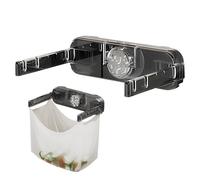 momgyaamz Porta Sacchetti Cucina Pieghevole, Porta Buste Spesa Ventosa, Porta Sacchi Immondizia per Cucina, Camera da Letto, Caravan e Campeggio, Porta Sacchetti di Plastica Riutilizzabile, 1 Pezzo