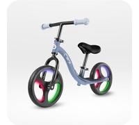 Momi Bicicletta senza pedali ISOKA per bambini 2+ anni (max 35 kg), telaio in metallo leggero 3,5 kg, regolazione altezza manubrio e sella senza attrezzi, ruote in gomma TPR con LED