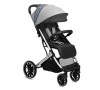 MoMi ESTELLE LIGHT PLUS Passeggino a partire da 6 mesi (fino a 22 kg), pieghevole con cintura di sicurezza a 5 punti, cestino porta spesa e funzione di apertura, manico telescopico per il traino