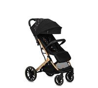 MoMi ESTELLE LIGHT PLUS Passeggino a partire da 6 mesi (fino a 22 kg), pieghevole con cintura di sicurezza a 5 punti, cestino porta spesa e funzione di apertura, manico telescopico per il traino