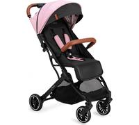 Momi Estelle - Passeggino Leggero Pieghevole da 6+ Mesi a 15 Kg Schienale e poggiapiedi regolabile Cestino portaoggetti Corrimano e Cappotta colore Rosa