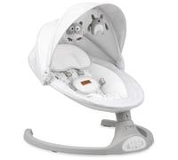 MoMi KENANI Sdraietta per bambini fino a 9 kg, pieghevole, con telecomando e Bluetooth, batteria ed elettricità, cintura di sicurezza a 5 punti, protezione parasole, zanzariera