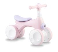 Bicicletta a spinta per bambini con bolle rosa