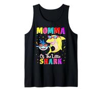Momma of The Little Shark Mom Son Shark Birthday Canotta
