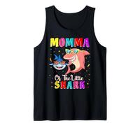 Momma of The Little Shark Mom Son Shark Birthday Canotta