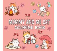 Mommy and Me Child Cat Coloring Book: Bold and Easy Cat Designs for Creative Children