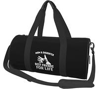 Mommy & Daughter Best Friend for Life Borsone da viaggio Borsone sportivo Borsone pieghevole con ruote, Nero