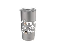 Mommy Needs Coffee Bicchiere termico in acciaio inox doppia parete