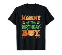 Mommy Of The Birthday Boy Lion Family Party Decorazioni Maglietta