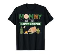 Mommy of The Happy Camper Camicia Donna 1st Bday Camping Trip Maglietta