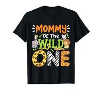 Mommy Of The Wild One Bambini Ragazzi Safari Zoo Compleanno Famiglia Maglietta