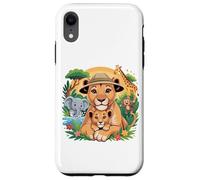 Mommy Safari Adventure - Carino Jungle Animal Family Matching Custodia per iPhone XR