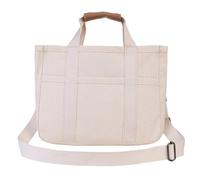 Mommy Tote Borsa avvolgente, borsa per il libero con scompartimento, borsa per la mamma e il bambino multifunzione alla moda per il lavoro e il parto, bianco, Siehe Beschreibung