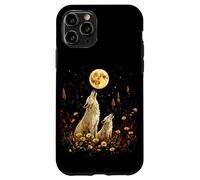Mommy Wolf & Cub Howling at the Moon Festa della mamma Natale Custodia per iPhone 11 Pro