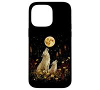 Mommy Wolf & Cub Howling at the Moon Festa della mamma Natale Custodia per iPhone 14 Pro Max