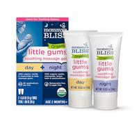Mommy's Bliss - Gel massaggiante organico per gengive, per il giorno e la notte, 2 tubetti da 0,53 once