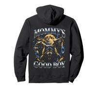 Mommy's Good Boy Wolf Pack Full Moon Bootleg Divertente Felpa con Cappuccio