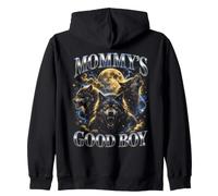 Mommy's Good Boy Wolf Pack Full Moon Bootleg Divertente Felpa con Cappuccio