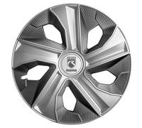 Momo Box 4 Copricerchi Blade Argento Opaco-Antracite Carbon 14 polli.