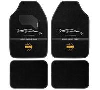 Momo Set Tappetini Auto Universali 4 Pezzi Bianco e Nero