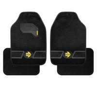 MOMO - Set 4 Tappeti In Moquette Fun Nero/strisce Grigie