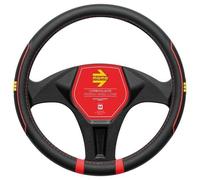 Coprivolante Fast pvc nero/cuciture rosse 38-39 cm