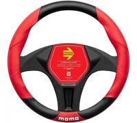 SWC016BR Momo Coprivolante Tuning nero/rosso 38-39 cm