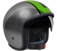 Momo Design Blade Alu/Grün Jethelm, grigio/verde, Taglia XXS (54)