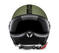 MOMO DESIGN Casco CLASSIC Verde Militare Opaco, Taglia XS