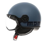 Momo Design casco jet Fgtr Classic 2206 - Dusty Blu opaco L