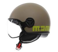 Momo Design casco jet Fgtr Classic 2206 - Sabbia opaco / Decal Lime L