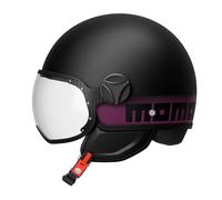 MOMO DESIGN FIGHTER CLASSIC E2206 JET 011 STRIPES BLACK / FUCSIA TG XS 53/54 cm