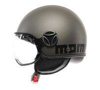 Momo Design casco jet Fgtr Evo 2206 - Titanio Opaco/ Decal Nero XS