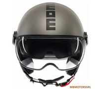 MOMO DESIGN CASCO MOTO JET FIGHTER EVO MATT TITANIUM FROST/BLACK 22-06