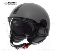 Momo Casco aperto FGTR Classic Mono S26 Opaco Grigio/Nero Donna L