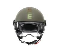 Momo Design FGTR Classic Flip Casco Jet Verde Opaco Bronzo - ECE 22.06