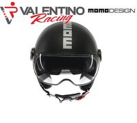 MOMO DESIGN FIGHTER EVO E2206 JET MATT BLACK / SILVER TG XS 53/54 cm