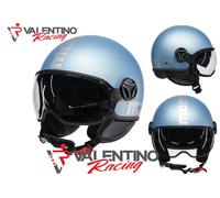 MOMO DESIGN FIGHTER EVO MATT SPRING BLUE / SILVER TG L 59 - 60 cm